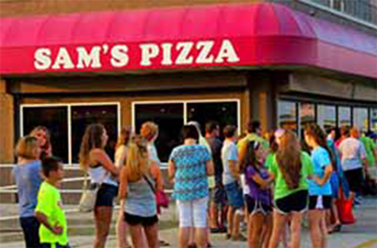 Sam's Pizza restaurant in Wildwood, NJ